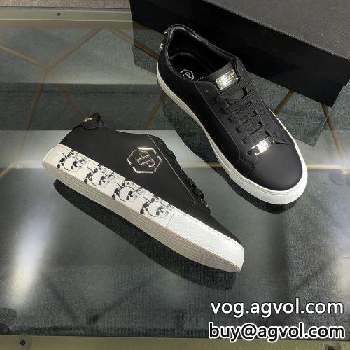 プレゼントに フィリッププレイン PHILIPP PLEIN フラットシューズ スニーカー フィリッププレインスーパーコピー 激安 紳士靴 メンズ シューズ 4色可選