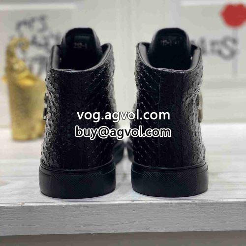～希少 フィリッププレインコピーブランド ピュアハイトップ 紳士靴 男性 紐靴 フィリッププレイン PHILIPP PLEIN 2022 ハイトップシューズ