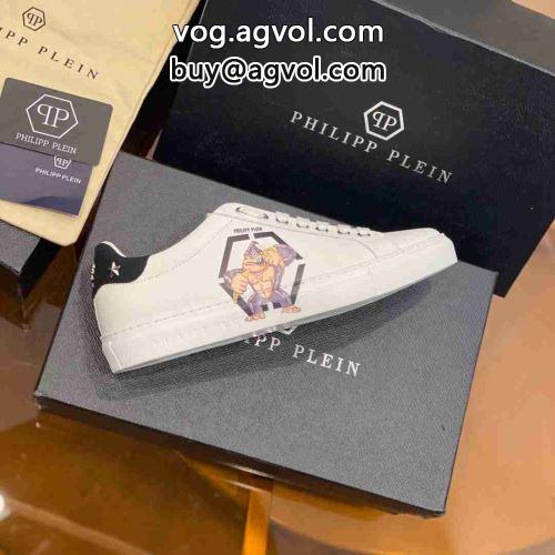 2022 フラットシューズ スニーカー 快適なフォールド感と 首胸ロゴ フィリッププレインスーパーコピー PHILIPP PLEIN