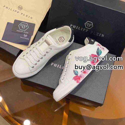 耐久性に優れ PHILIPP PLEIN フィリッププレインコピー フラットシューズ スニーカー メンズ 2022 キャンバスシューズ カジュアルシューズ 靴