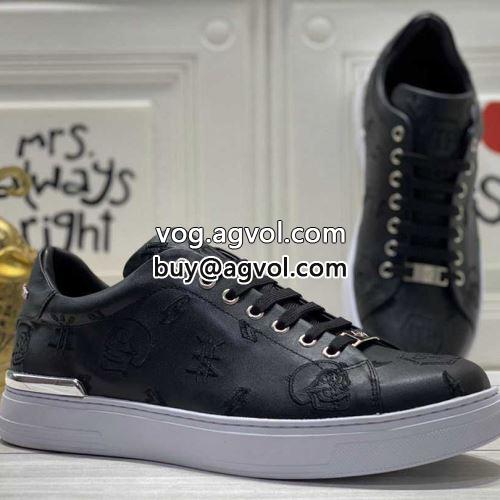 絶大な人気を誇る おしゃれ 厚底 秋冬 2022新作 フラットシューズ スニーカー PHILIPP PLEIN フィリッププレインコピー ブランド 2色可選