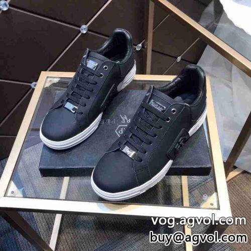 重宝するアイテム 2022 PHILIPP PLEIN フィリッププレインコピーブランド フラットシューズ スニーカー ホールド感のある快適な履き心地を実現 2色可選