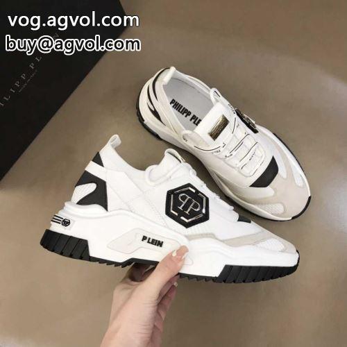 2022 スニーカー 高級感を引き立てる PHILIPP PLEIN フィリッププレイン偽物ブランド アウトソールには耐摩耗性のある頑丈なラバー素材を使用しています 3色可選