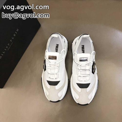 2022 スニーカー 高級感を引き立てる PHILIPP PLEIN フィリッププレイン偽物ブランド アウトソールには耐摩耗性のある頑丈なラバー素材を使用しています 3色可選
