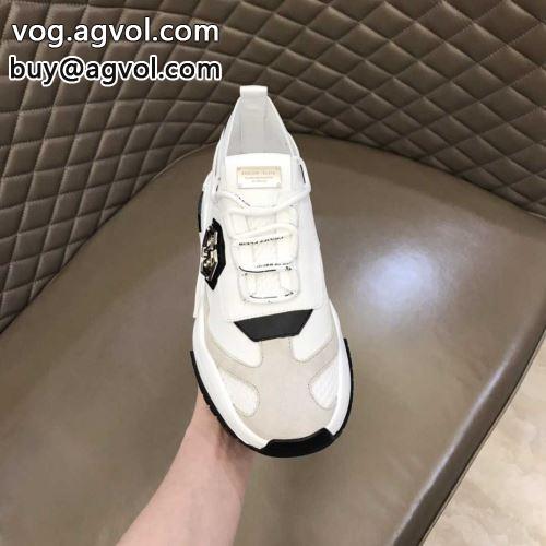 2022 スニーカー 高級感を引き立てる PHILIPP PLEIN フィリッププレイン偽物ブランド アウトソールには耐摩耗性のある頑丈なラバー素材を使用しています 3色可選