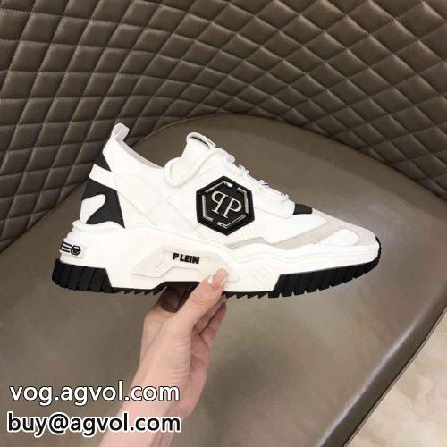 2022 スニーカー 高級感を引き立てる PHILIPP PLEIN フィリッププレイン偽物ブランド アウトソールには耐摩耗性のある頑丈なラバー素材を使用しています 3色可選