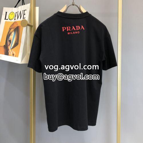 カジュアル PRADAコピー 3色可選 2022 めちゃくちゃお得 半袖Tシャツ   プラダコピー-3