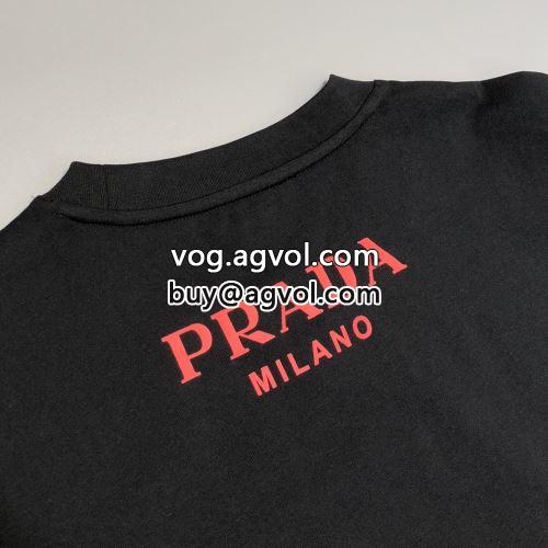 カジュアル PRADAコピー 3色可選 2022 めちゃくちゃお得 半袖Tシャツ   プラダコピー-5