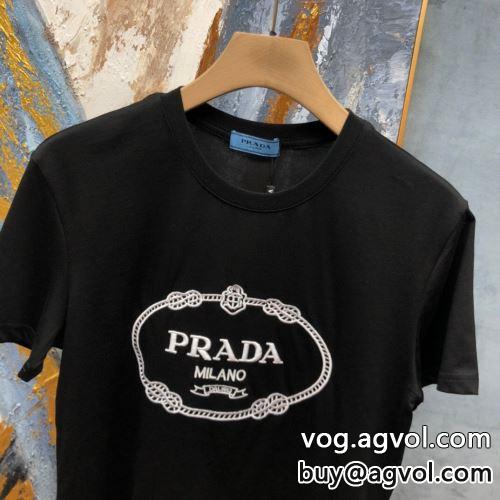 2022 ◆モデル愛用◆ 半袖Tシャツ 2色可選 大特価 プラダコピー PRADAコピー-4
