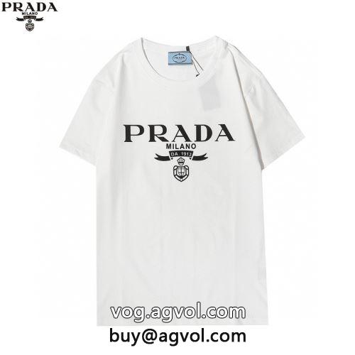 気軽にカジュアルに使える  2022  プラダコピー高級感ある  PRADAコピー 半袖Tシャツ 2色可選-1