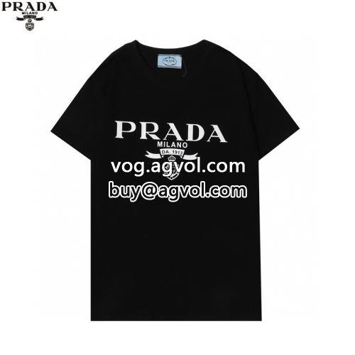 気軽にカジュアルに使える  2022  プラダコピー高級感ある  PRADAコピー 半袖Tシャツ 2色可選-2