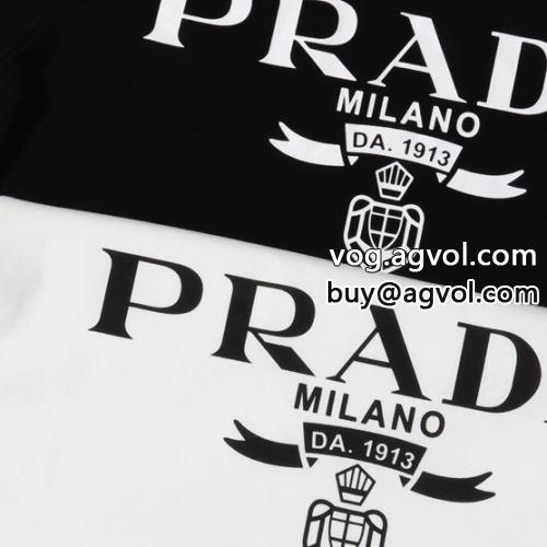 気軽にカジュアルに使える  2022  プラダコピー高級感ある  PRADAコピー 半袖Tシャツ 2色可選-5