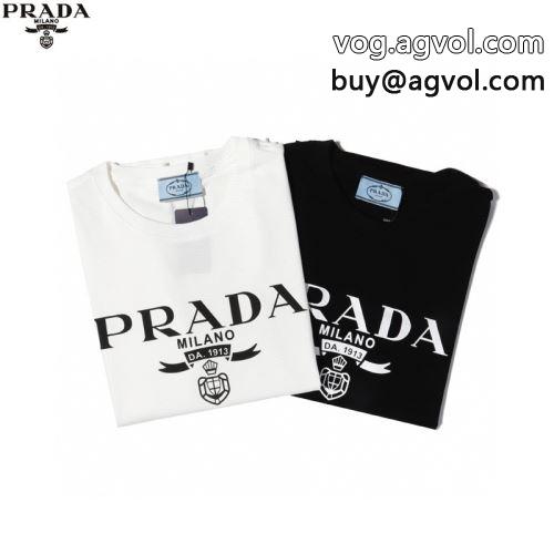 気軽にカジュアルに使える  2022  プラダコピー高級感ある  PRADAコピー 半袖Tシャツ 2色可選-6