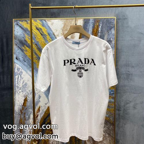 PRADAコピー 使い勝手抜群 プラダコピー  カッコいい印象を付ける 2022 半袖Tシャツ 2色可選-1