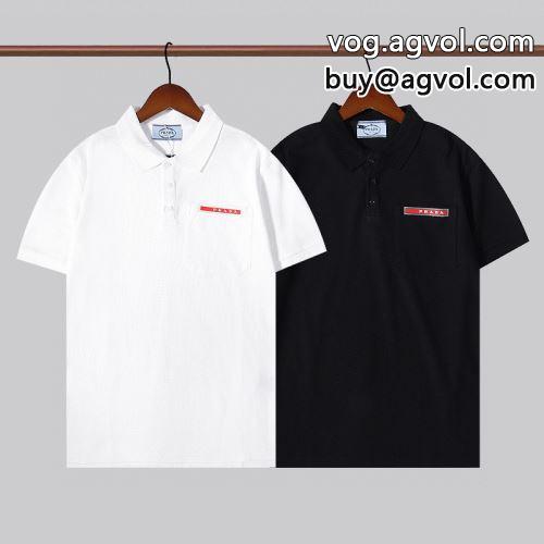 2色可選 一味違うケーブル編みが魅力満点 プラダコピー PRADAコピー 2022 半袖Tシャツ   