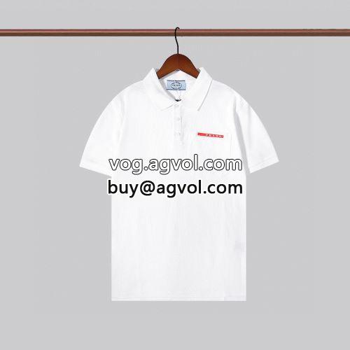 2色可選 一味違うケーブル編みが魅力満点 プラダコピー PRADAコピー 2022 半袖Tシャツ-1