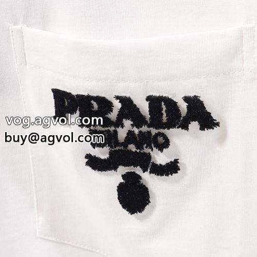 2022 数に限りがある  2色可選  PRADAコピー 自然な肌触り  プラダコピー 半袖Tシャツ-5