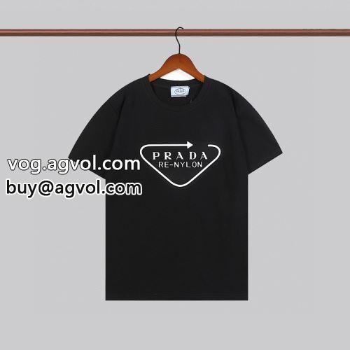 プレゼントに 2022 超人気美品◆ 半袖Tシャツ プラダコピー PRADAコピー 3色可選-1