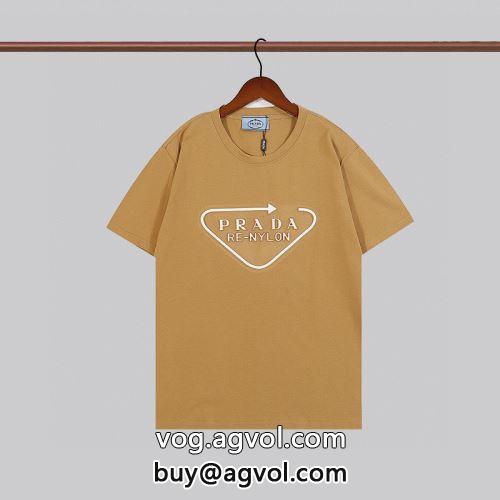 プレゼントに 2022 超人気美品◆ 半袖Tシャツ プラダコピー PRADAコピー 3色可選-3