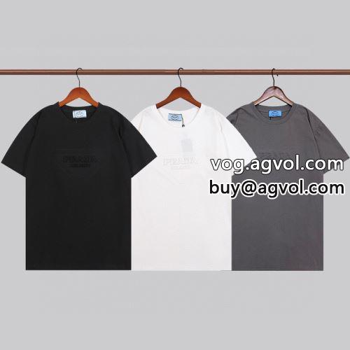  カッコいい印象を付ける 2022 半袖Tシャツ 3色可選 耐久性に優れ プラダコピー PRADAコピー   
