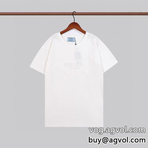カッコいい印象を付ける 2022 半袖Tシャツ 3色可選 耐久性に優れ プラダコピー PRADAコピー-1