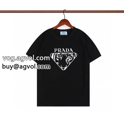 着回し度抜群 上質 大人気 3色可選 プラダコピー PRADAコピー 2022 半袖Tシャツ-1