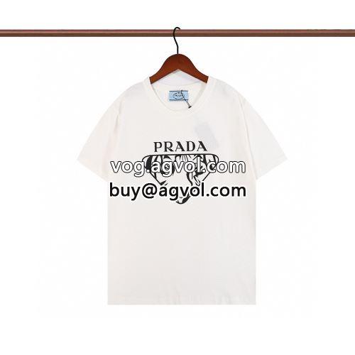 着回し度抜群 上質 大人気 3色可選 プラダコピー PRADAコピー 2022 半袖Tシャツ-3