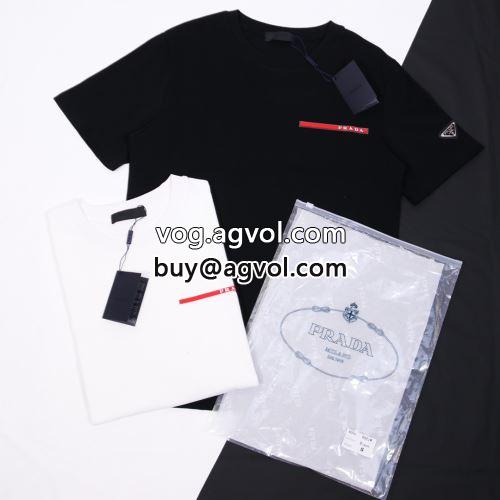 半袖Tシャツ プラダコピー 重宝するアイテム  2022  お買得 2色可選 PRADAコピー-3