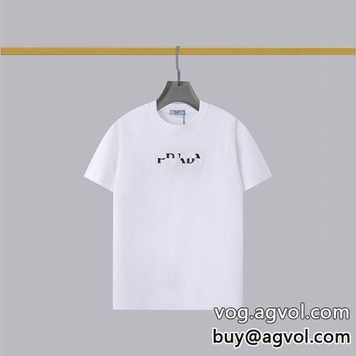 柔らかい手触り PRADAコピー 半袖Tシャツ プラダコピー 超人気美品◆ 2色可選  2022-1