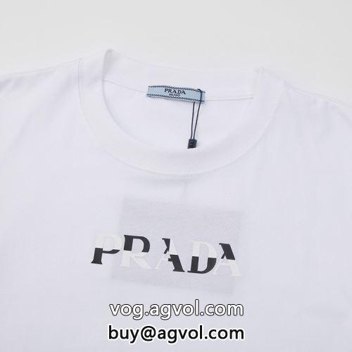 柔らかい手触り PRADAコピー 半袖Tシャツ プラダコピー 超人気美品◆ 2色可選  2022-4