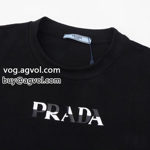 柔らかい手触り PRADAコピー 半袖Tシャツ プラダコピー 超人気美品◆ 2色可選  2022-5
