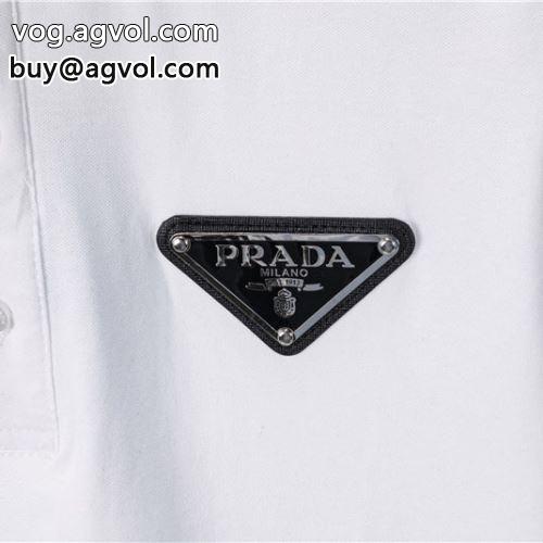 シンプル PRADAコピー 高級感演出  2022 半袖Tシャツ プラダコピー 2色可選-4