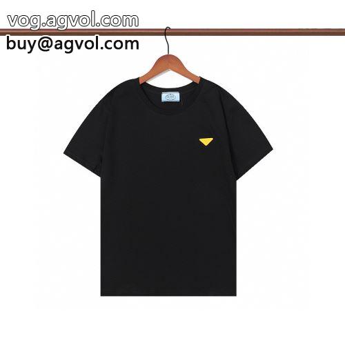 プラダコピー 超目玉 2色可選 PRADAコピー 2022 半袖Tシャツ 優しいフィット感-1
