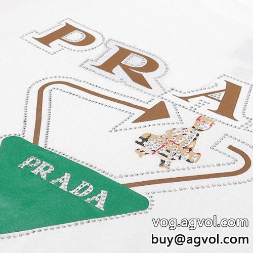 大好評 スタイルアップ効果 2色可選 プラダコピー  2022 PRADAコピー 半袖Tシャツ-6