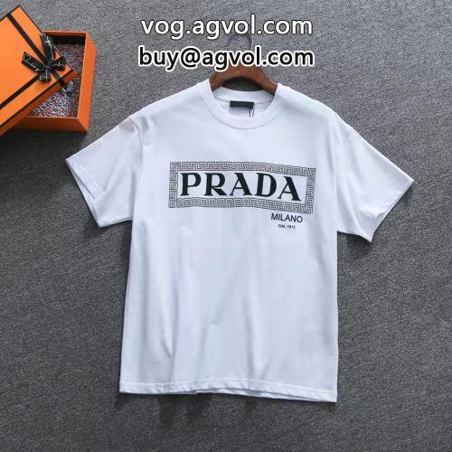 オリジナル 2022 半袖Tシャツ プラダコピー 2色可選 PRADAコピー セール中-1