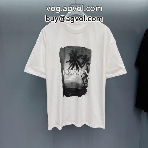 2022 着心地満点 【激安】 半袖Tシャツ PRADAコピー 2色可選 プラダコピー-2