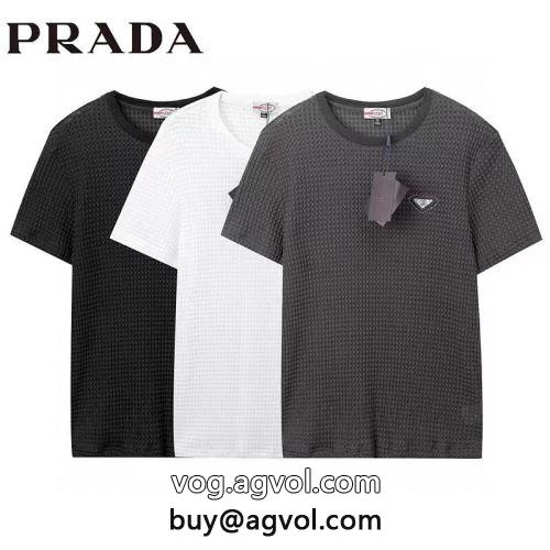  シンプル 3色可選 2022 プラダコピー 半袖Tシャツ プレゼントに  PRADAコピー        