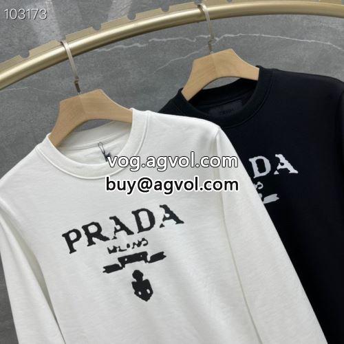 程よい光沢感がある 大人っぼい 2022 プラダコピー パーカー PRADAコピー  2色可選-4