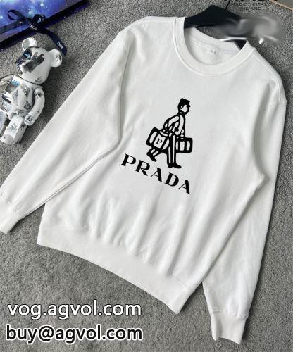 柔らかい 2022 PRADAコピー おしゃれも譲れない プラダコピー 2色可選 パーカー-1