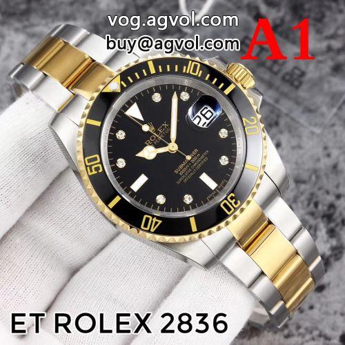  多色可選 2022 注目のアイテム 機械式（自動巻き）ムーブメント 優しい色合い ROLEXコピー  ロレックスコピー ウォッチ  