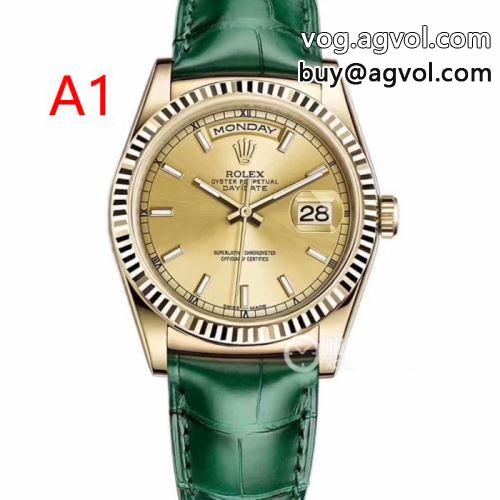 おしゃれに絶大な人気の 2022 2色可選 ROLEXコピー レザー ベルト ウォッチ 魅惑 ロレックスコピー       