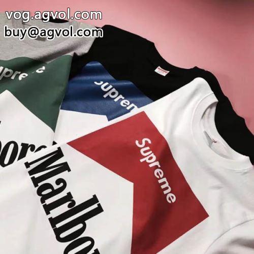 半袖Tシャツ 17SS Supreme X Marlboro 目玉商品 シュプリーム コピー SUPREMEコピー 2022 3色可選 