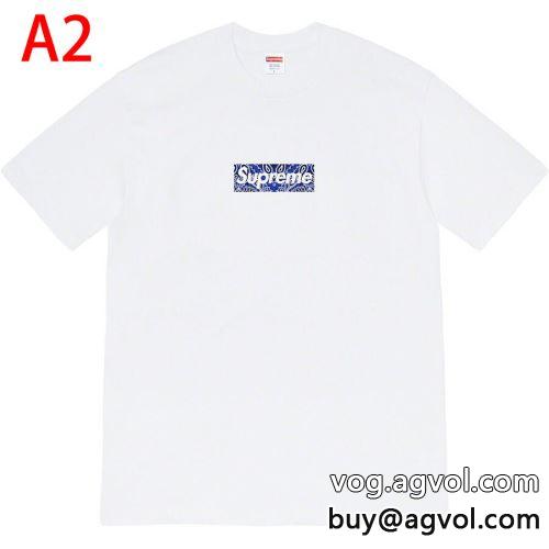 8色可選 Supreme Bandana Box Logo Tee 2022  半袖Tシャツ シュプリーム コピー SUPREMEコピー お洒落自在