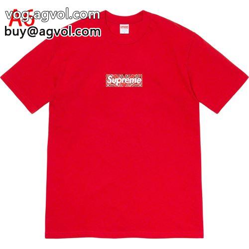 8色可選 Supreme Bandana Box Logo Tee 2022  半袖Tシャツ シュプリーム コピー SUPREMEコピー お洒落自在