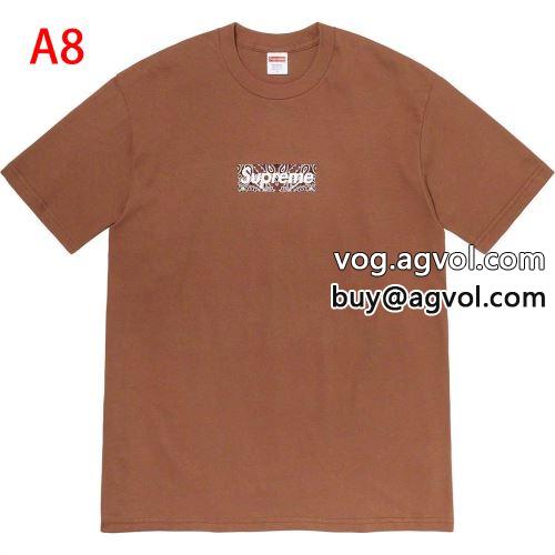 8色可選 Supreme Bandana Box Logo Tee 2022  半袖Tシャツ シュプリーム コピー SUPREMEコピー お洒落自在