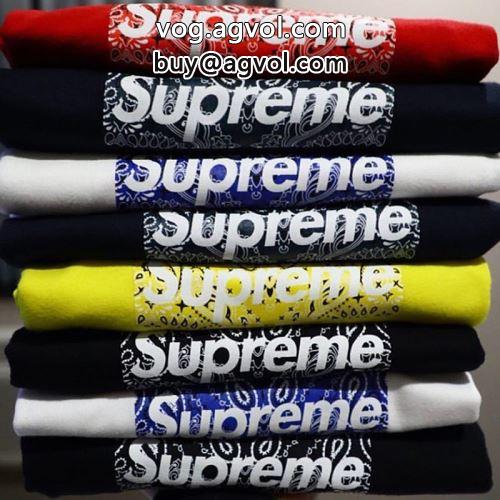 8色可選 Supreme Bandana Box Logo Tee 2022  半袖Tシャツ シュプリーム コピー SUPREMEコピー お洒落自在