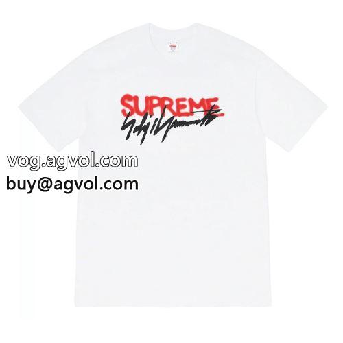 TEE Supreme X Yohji Yamamoto 20FW LOGO 2色可選 シュプリーム コピー 目玉商品 SUPREMEコピー  2022