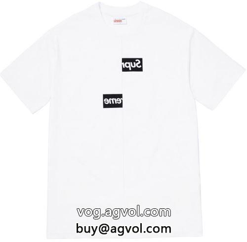 SUPREMEコピー 2022  肌触りの気持ちい? シュプリーム コピー 2色可選 半袖Tシャツ Split Box Logo Tee 18FW