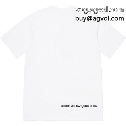 SUPREMEコピー 2022  肌触りの気持ちい? シュプリーム コピー 2色可選 半袖Tシャツ Split Box Logo Tee 18FW