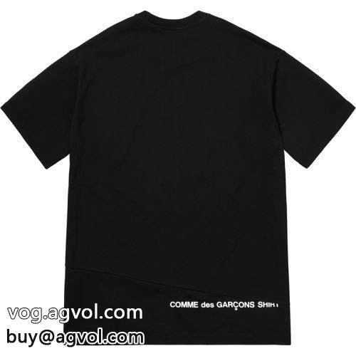 SUPREMEコピー 2022  肌触りの気持ちい? シュプリーム コピー 2色可選 半袖Tシャツ Split Box Logo Tee 18FW